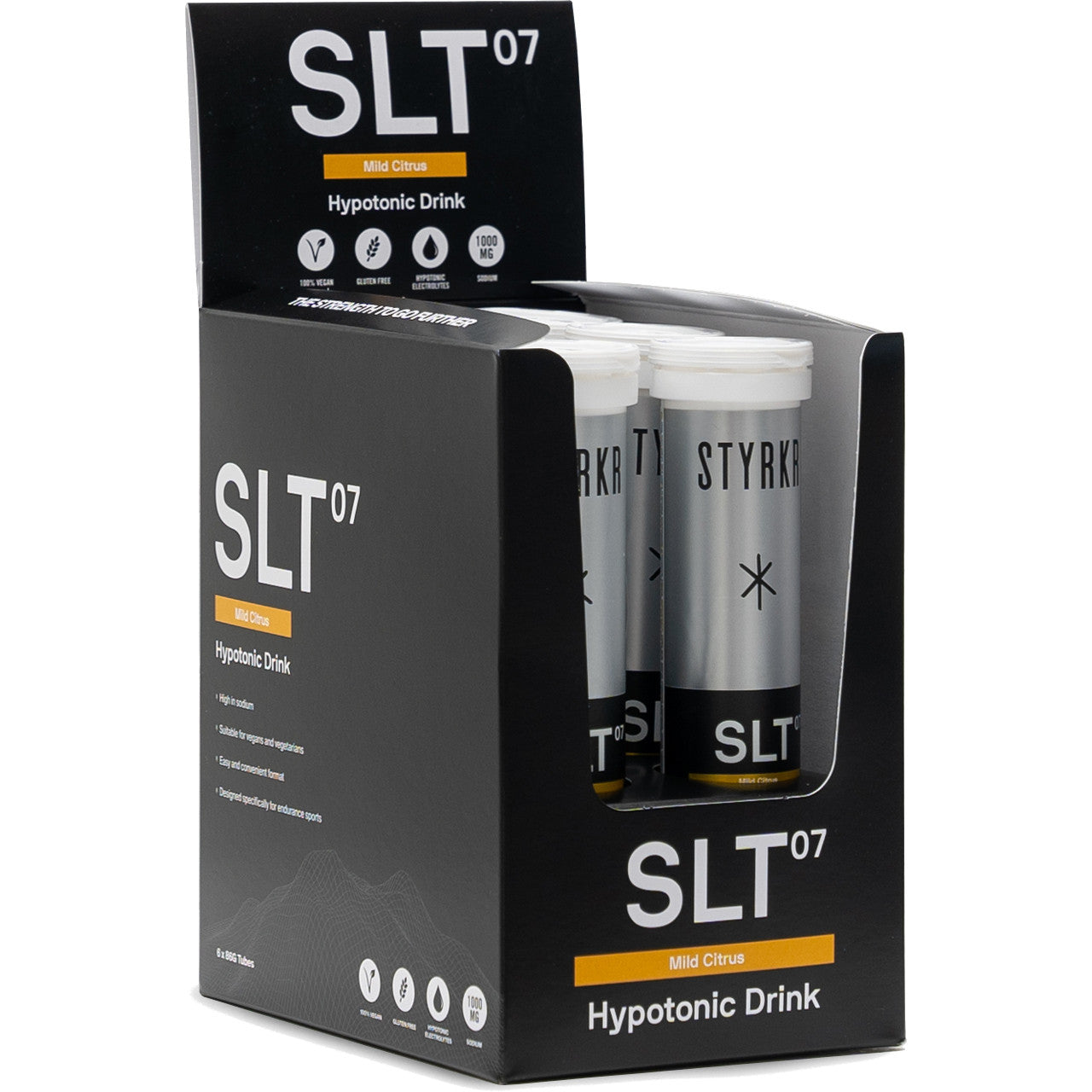 Styrkr SLT07 Quad-Blend Mild Citrus Electrolyte Tablets x 6 Box